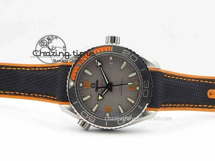 0206 UrbanStyle Planet Ocean 2016 43.5mm SS OM 1:1 Best Edition Gray Dial On Black Nylon Strap A 8168
